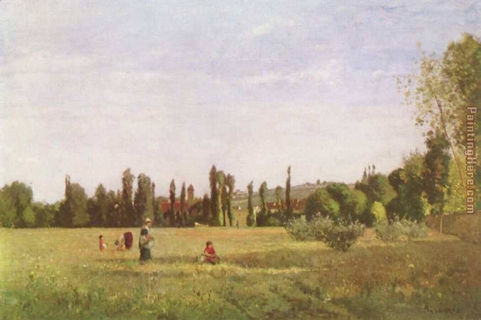 La Varenne de St. Hilaire painting - Camille Pissarro La Varenne de St. Hilaire art painting